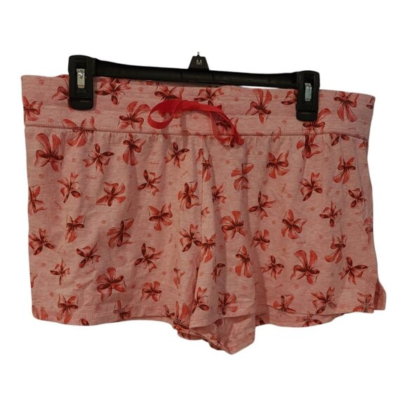 Disney Parks Authentic Minnie Mouse Ears Polka Dots Pink V Neck Pajama Set Short - Picture 12 of 16